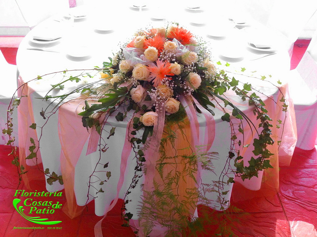 Floristeria Cosas de Patio Mesa Presidencial